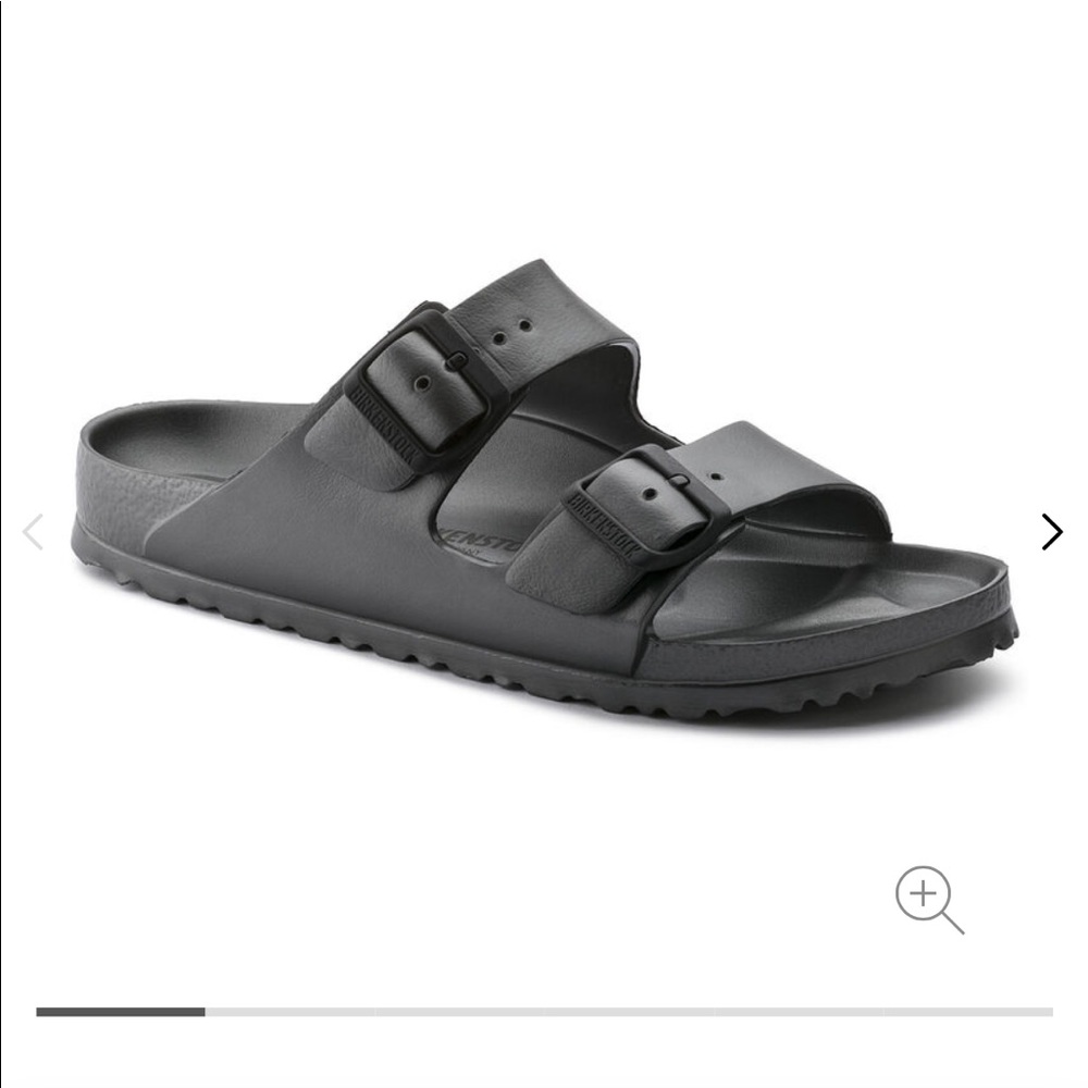 Dark gray Birkenstock Arizona Essentials size 40
